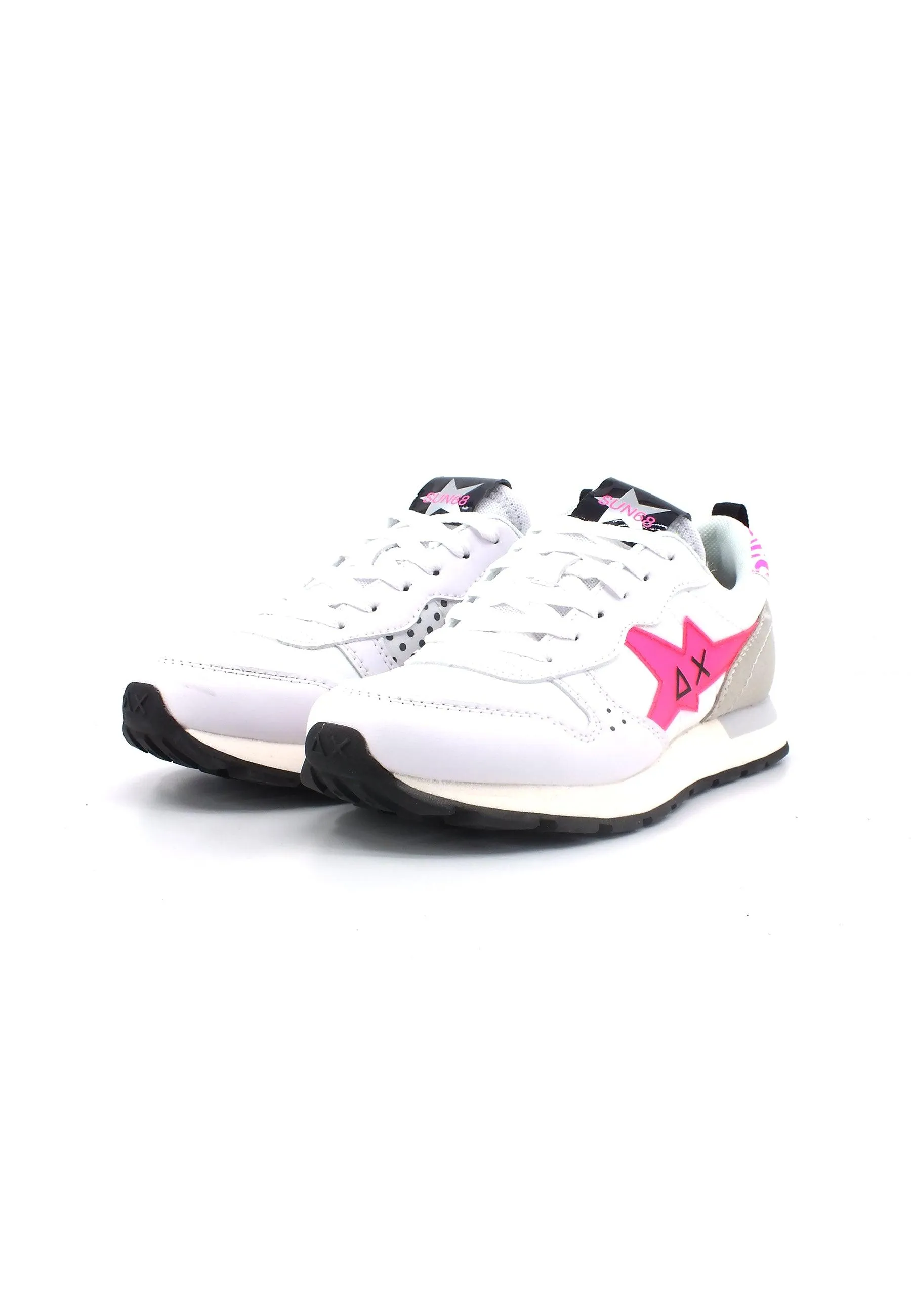 SUN68 Stargirl Sneaker Bambino Bianco Fuxia Z33413T