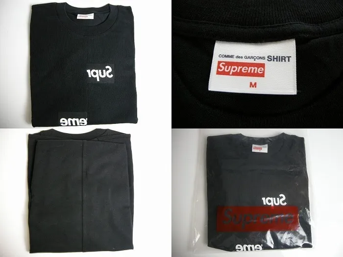 Supreme  |18AW◆sz M◆Supreme COMME des GARCONS SHIRT Split Box Logo Tee