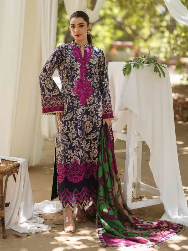 Tahra by Zainab Chottani Embroidered Lawn Unstitched 3Pc Suit D-07B TAMARA