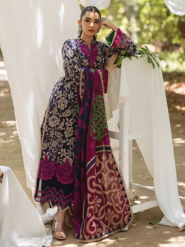 Tahra by Zainab Chottani Embroidered Lawn Unstitched 3Pc Suit D-07B TAMARA