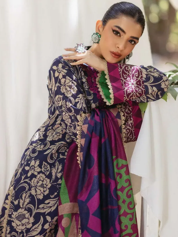 Tahra by Zainab Chottani Embroidered Lawn Unstitched 3Pc Suit D-07B TAMARA