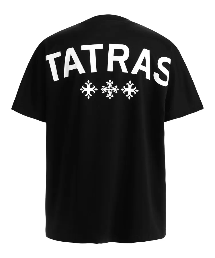 TATRAS  |Crew Neck Unisex Plain Cotton Short Sleeves Logo