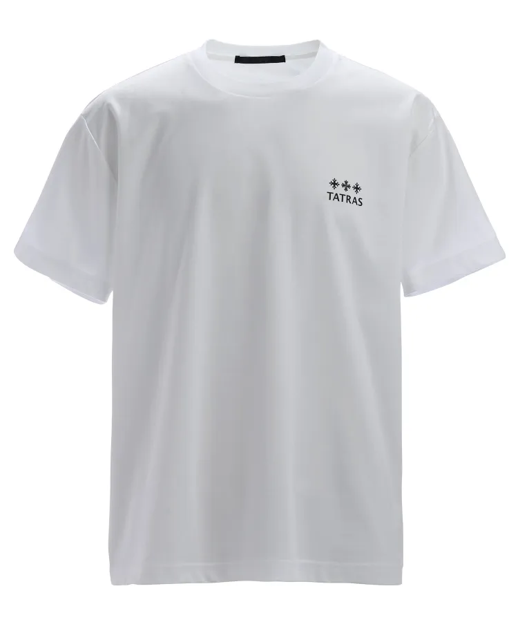 TATRAS  |Crew Neck Unisex Plain Cotton Short Sleeves Logo