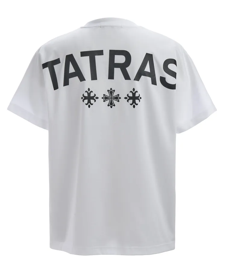 TATRAS  |Crew Neck Unisex Plain Cotton Short Sleeves Logo