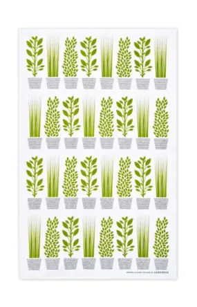 Tea Towel Herbs  100% Cotton