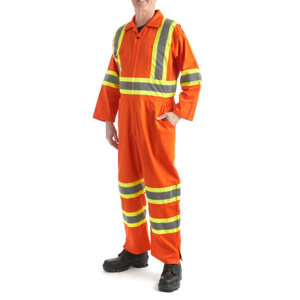 Terra Men's High Visibility Unlined Coverall 116581OR - Orange