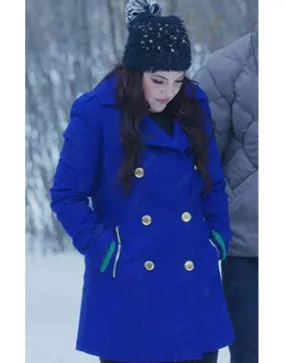 The Christmas Listing Lexi Giovagnoli Coat | Julia Rogers Blue Coat