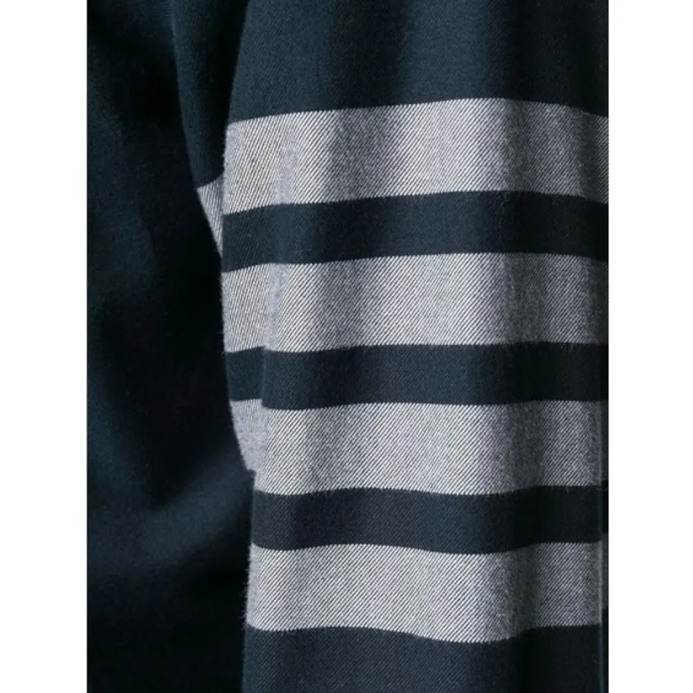 THOM BROWNE  |Long Sleeves Plain Cotton Logo Designers Shirts