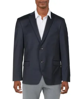 Tommy Hilfiger Mens Wool Suit Separate Two-Button Blazer