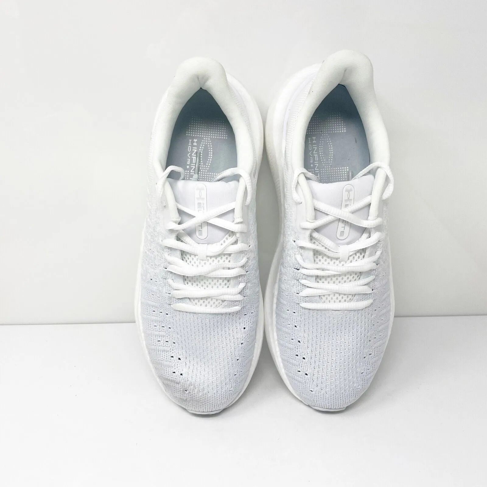 Under Armour Womens Infinite Elite 3027199-100 White Running Shoes Sneaker Sz 10