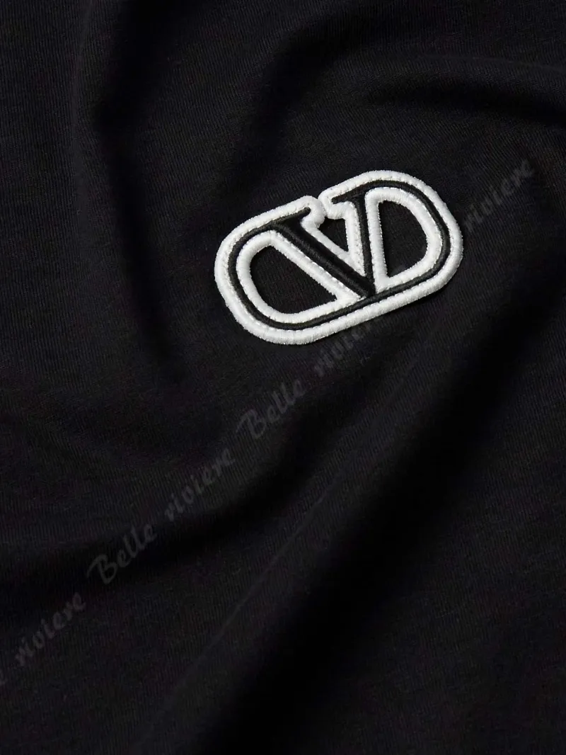 VALENTINO  |Plain Cotton Short Sleeves Logo Luxury T-Shirts