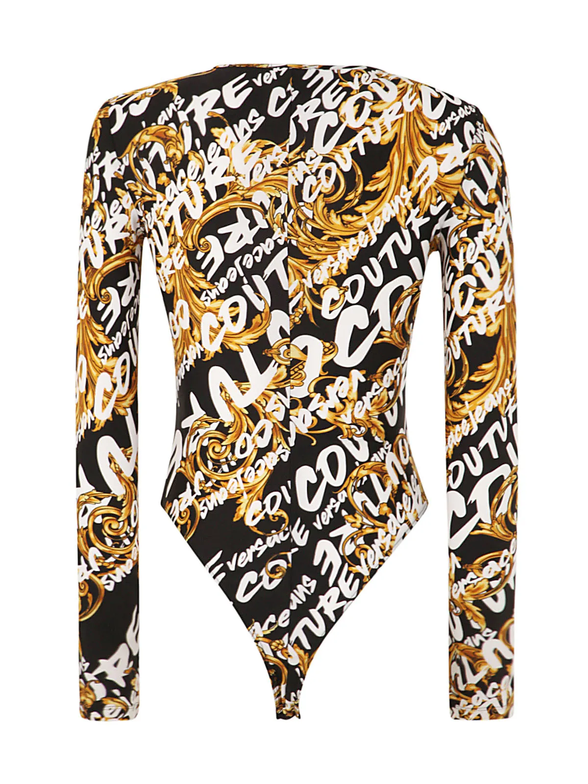 Versace Jeans Couture Graphic Printed Long-Sleeved Bodysuit