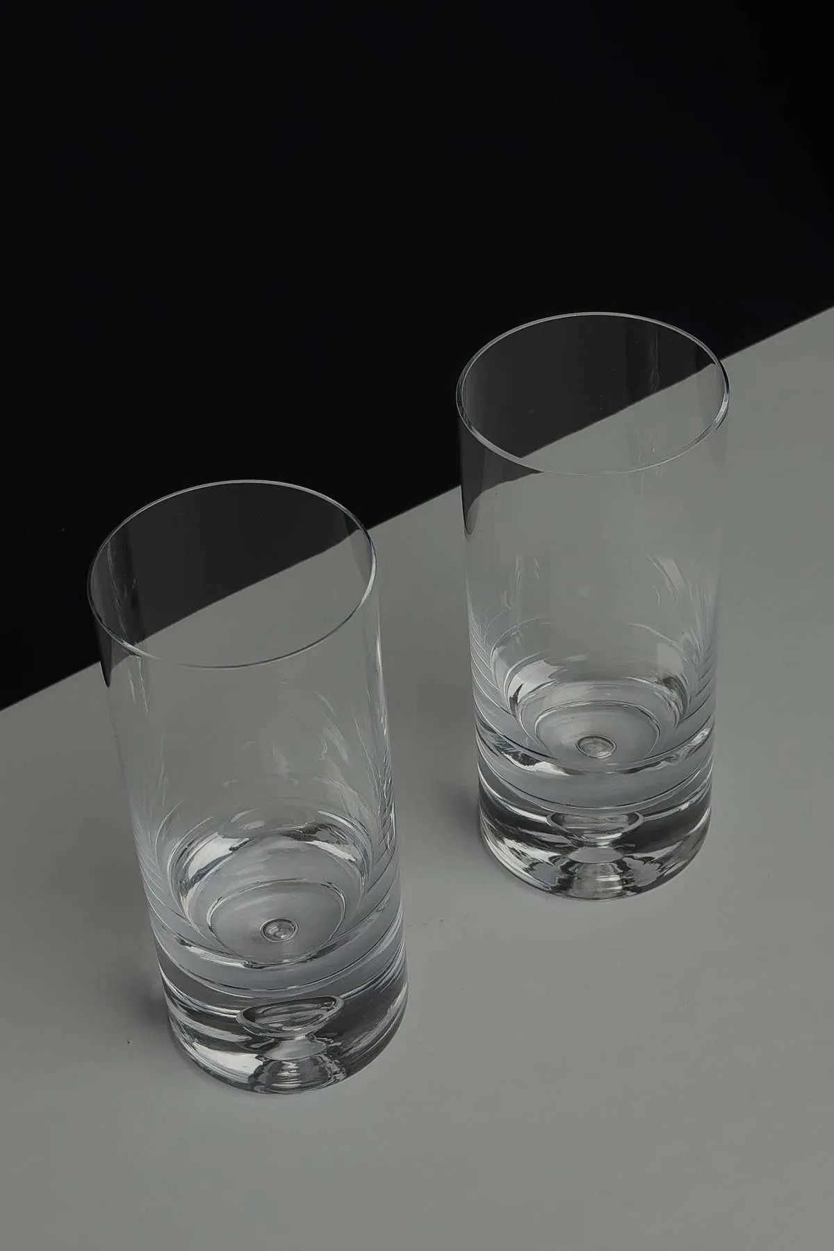 Vintage Block Karlstadt Highball Glasses - Clear