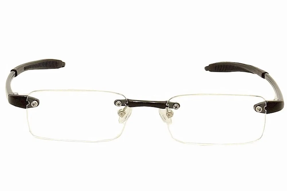 VisuaLites Vis1 Reading Glasses Men's Crystal Rimless +2.00