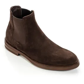 Whitman Dark Brown Suede Chelsea Boot