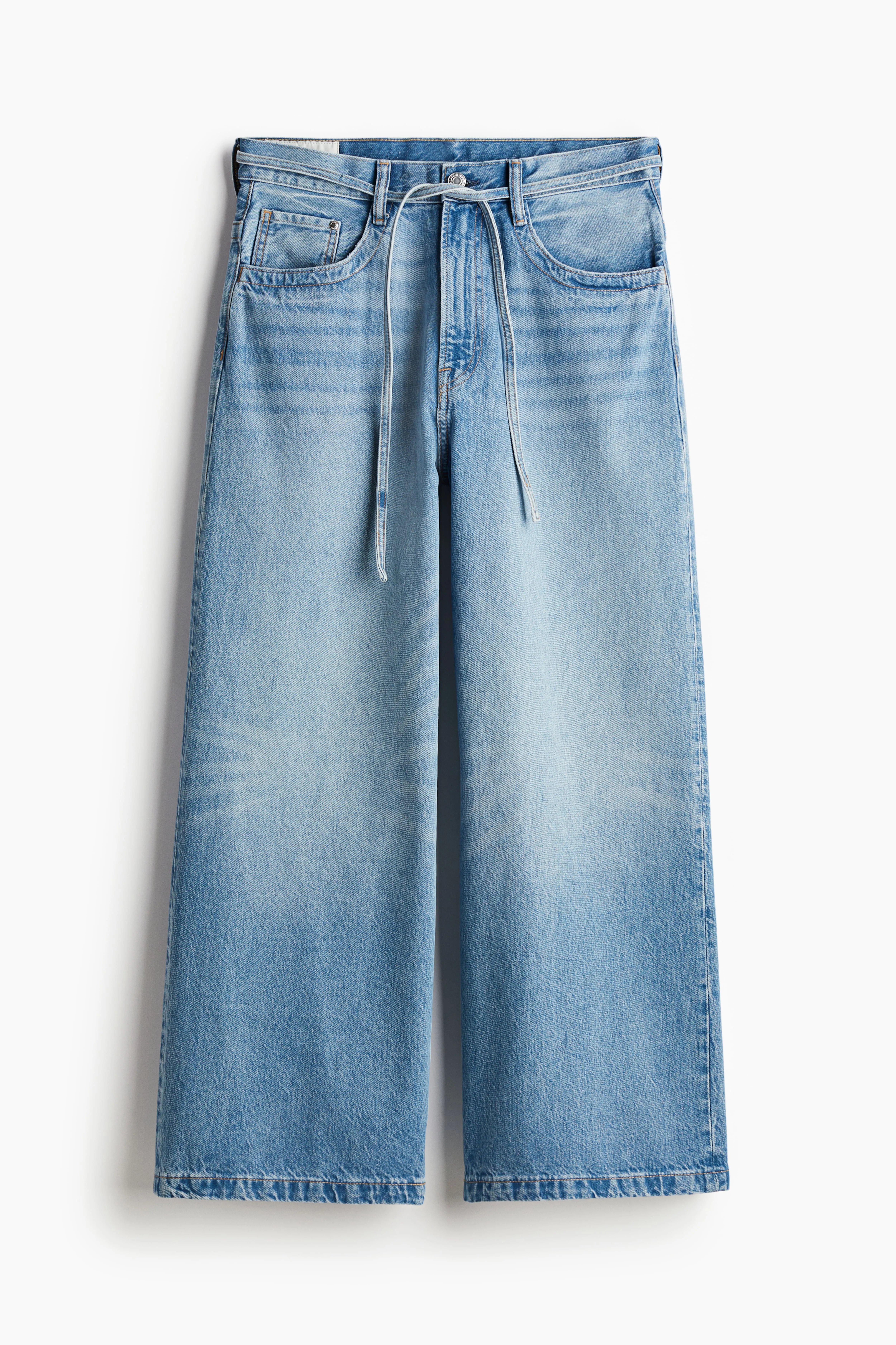 Wide Jeans - Regular waist - Long - Denim blue - Men | H&M GB