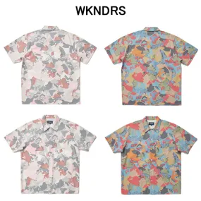 WKNDRS  |Unisex Street Style Short Sleeves Logo Shirts