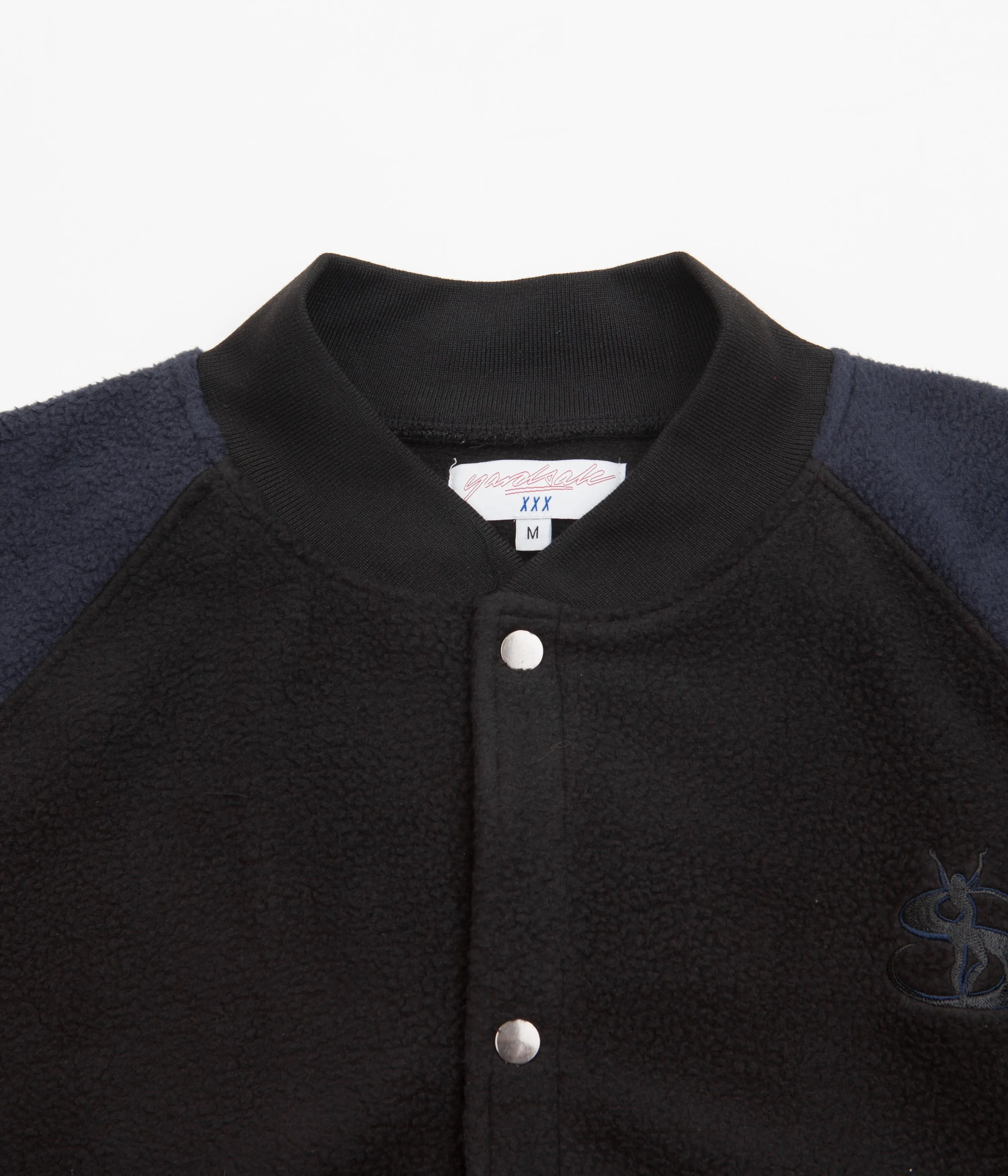 Yardsale Fleece Bomber Jacket - Black / Navy