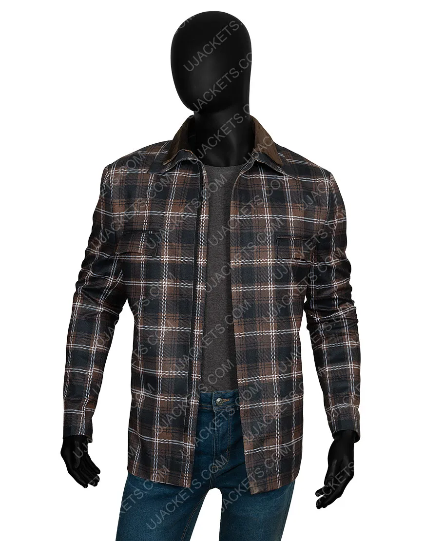 Yellowstone S02 John Dutton Plaid Jacket | Wool Blend Jacket | 45% OFF!