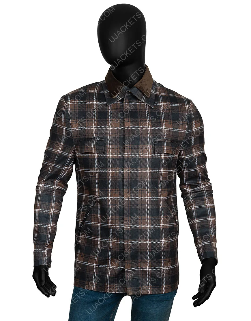 Yellowstone S02 John Dutton Plaid Jacket | Wool Blend Jacket | 45% OFF!