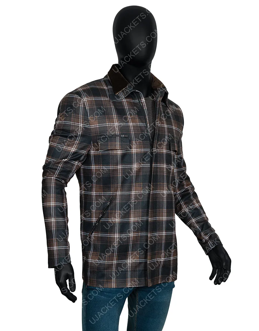 Yellowstone S02 John Dutton Plaid Jacket | Wool Blend Jacket | 45% OFF!