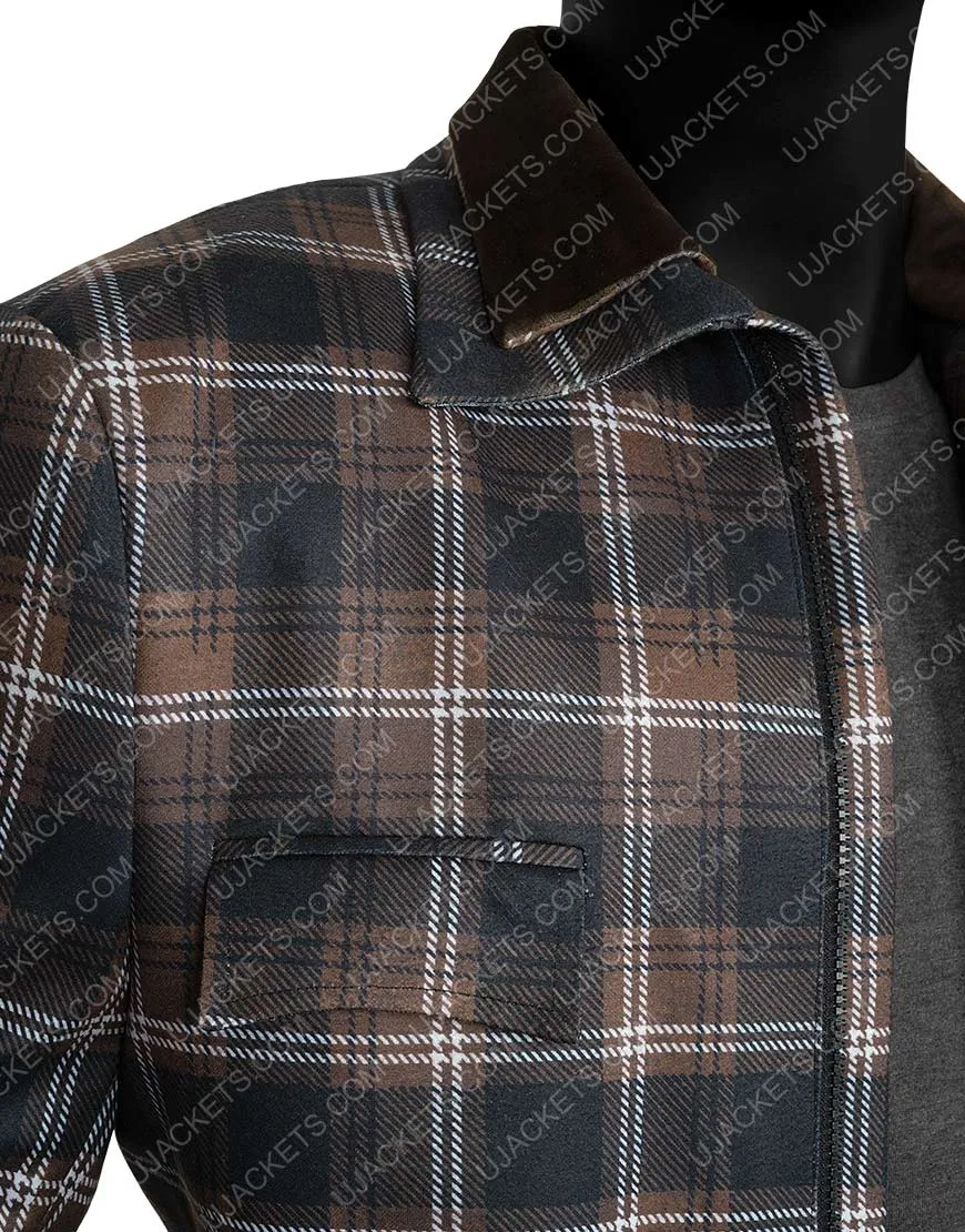 Yellowstone S02 John Dutton Plaid Jacket | Wool Blend Jacket | 45% OFF!