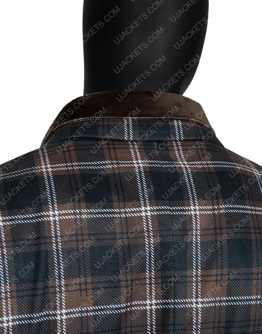 Yellowstone S02 John Dutton Plaid Jacket | Wool Blend Jacket | 45% OFF!