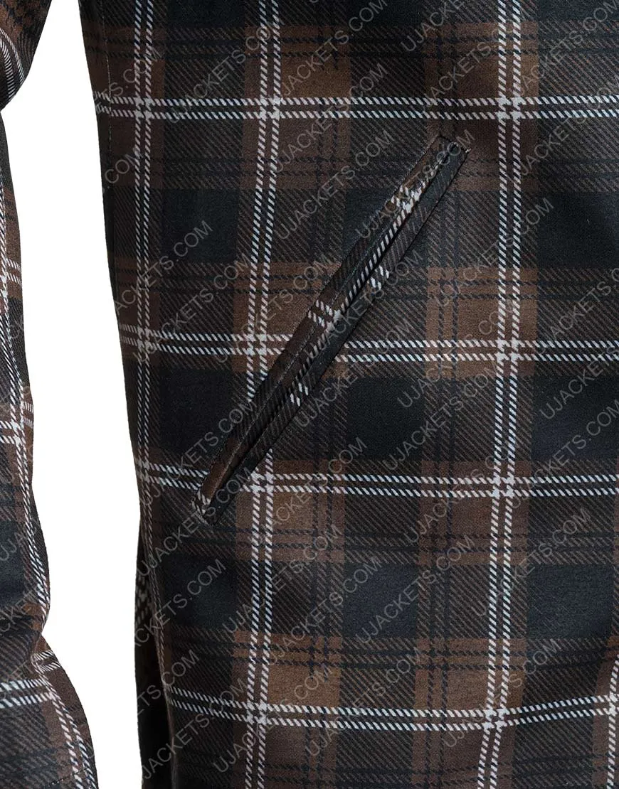 Yellowstone S02 John Dutton Plaid Jacket | Wool Blend Jacket | 45% OFF!