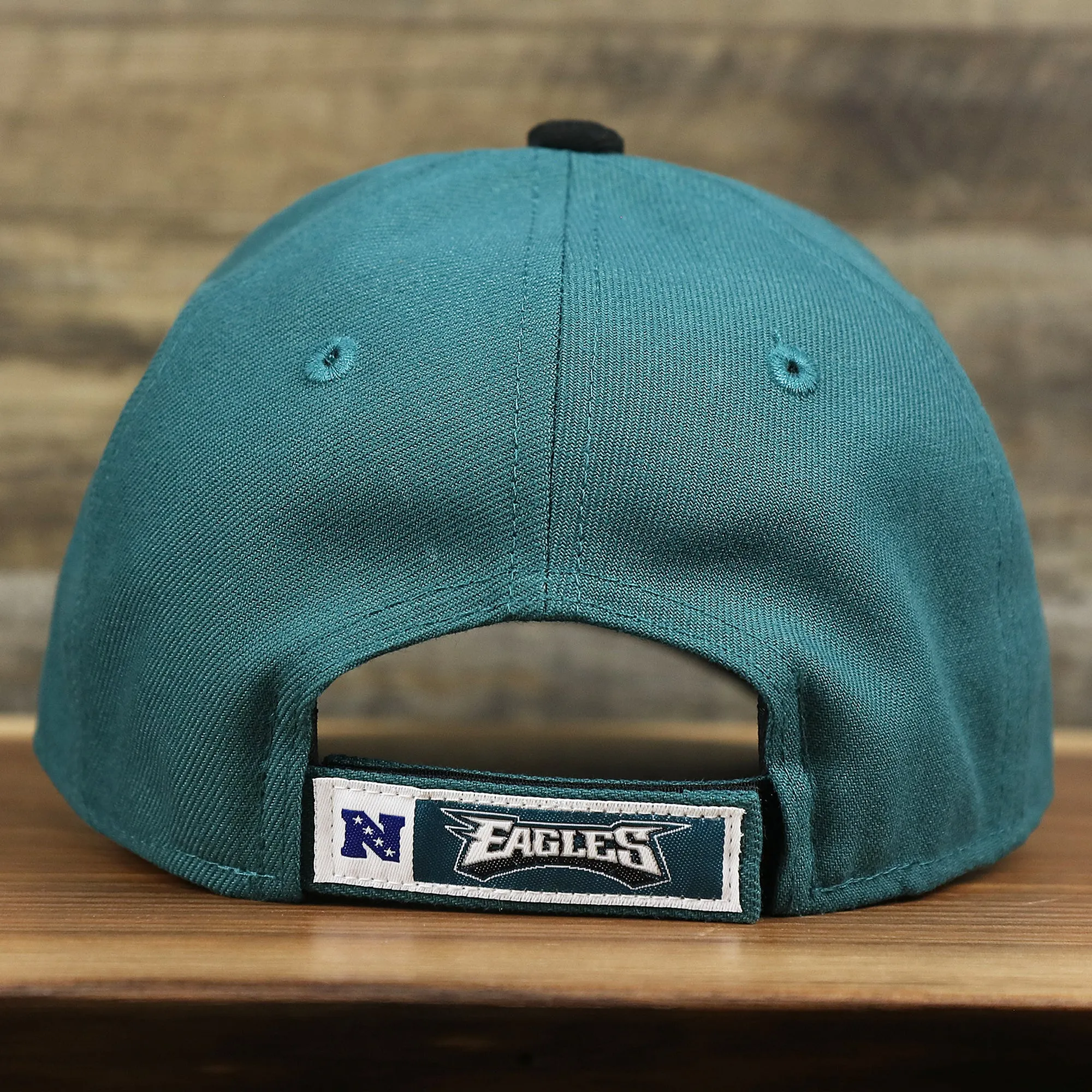 YOUTH Philadelphia Eagles Classic Team Logo Midnight Green / Black 9Forty New Era Dad Hat