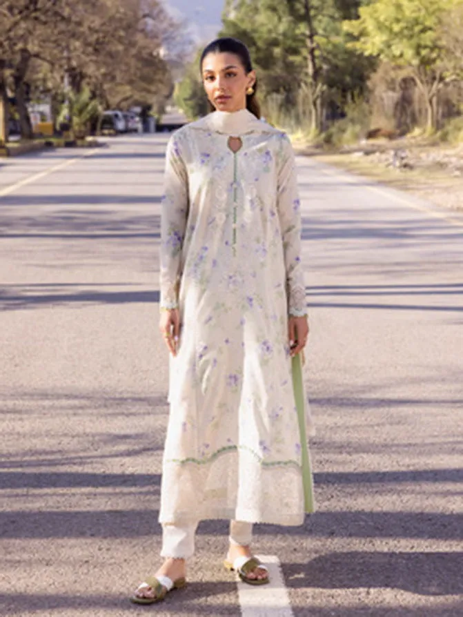 Zaha By Khadijah Shah Embroidered Lawn Unstitched 3Pc Suit ZL24-04B ASEMA